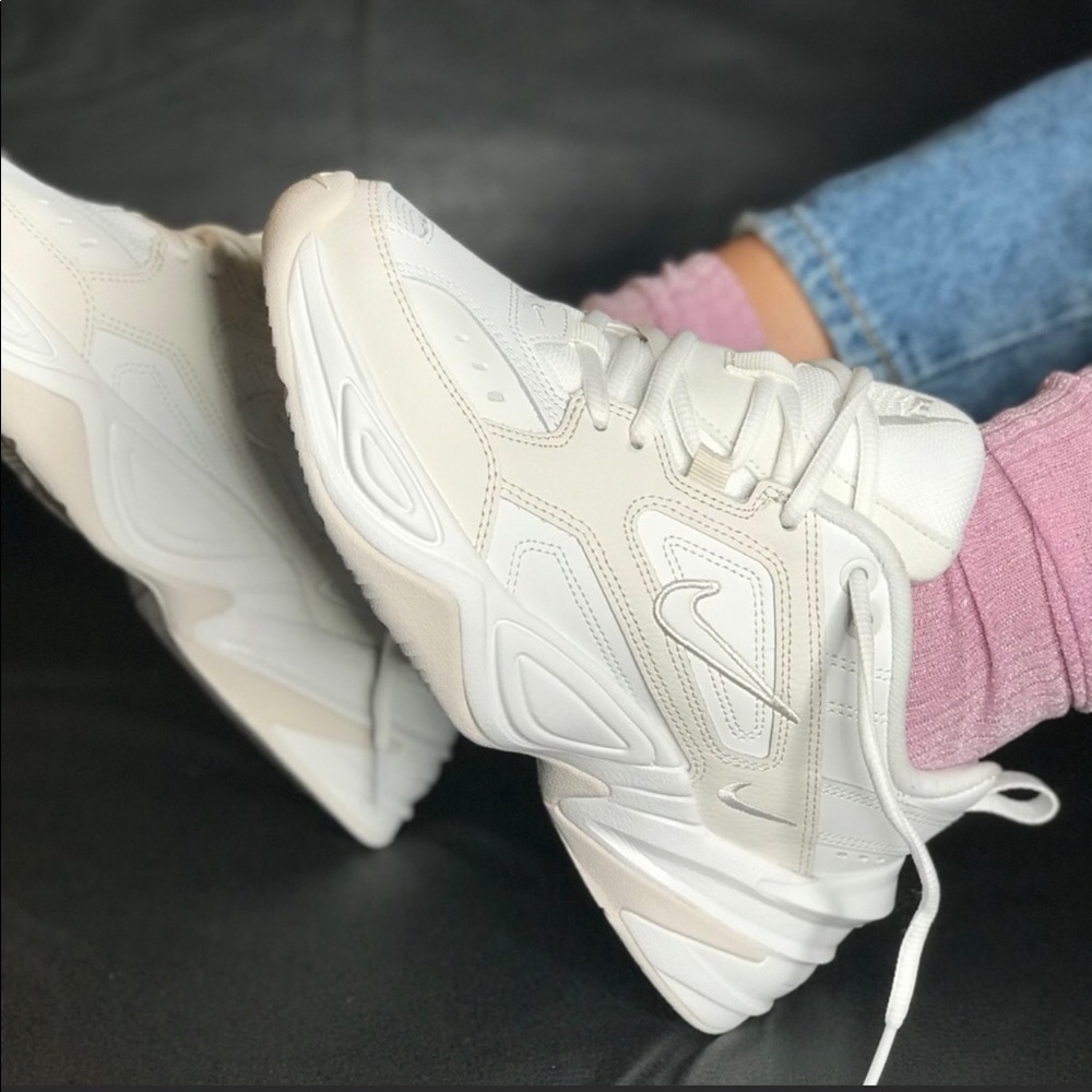 Nike Air M2K Tekno in White/Nude